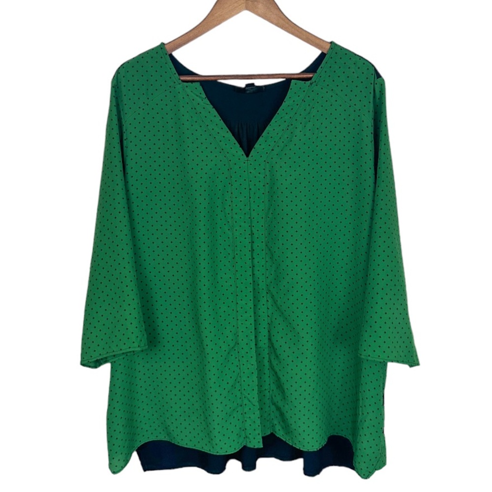 Worthington Polka Dot Shirt Size 3X
